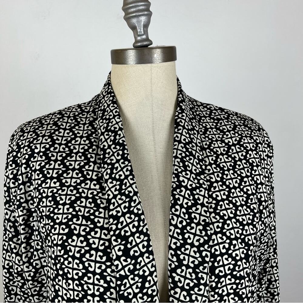 Feathers By Tolani Pattern Open Front Cardigan Ja… - image 3